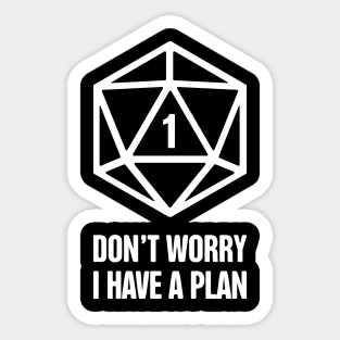Funny d20 Roleplaying Game | Board Gaming Graphic Sticker